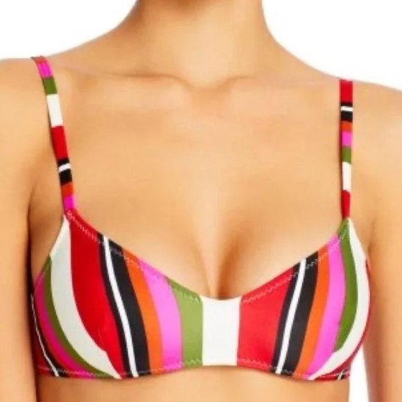 SOLID & STRIPED Other - Solid & Striped The Cora Bikini Top Watermelon Stripe Sz XS